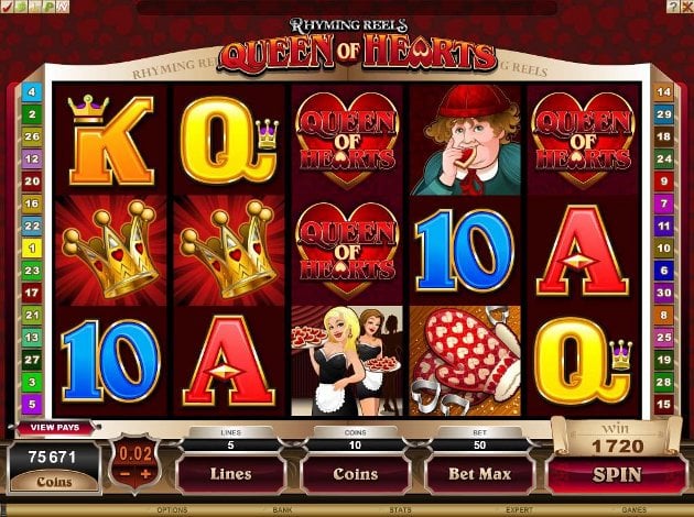 Play Rhyming Reels Hearts And Tarts Video Slot Free At Videoslots Com