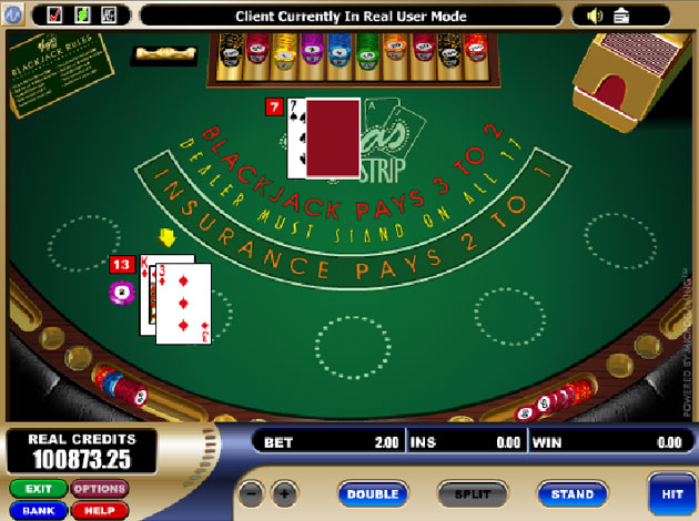 Strip Blackjack Games online, free