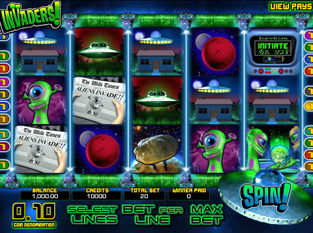 invaders from mars slot machine