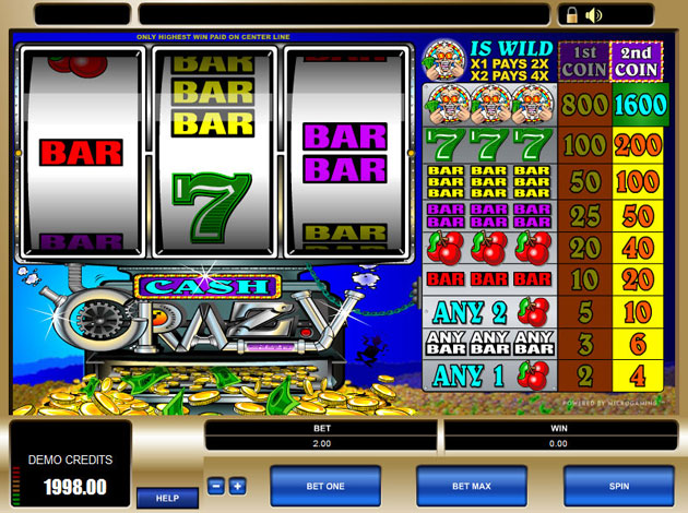 Crazy cash casino game free play