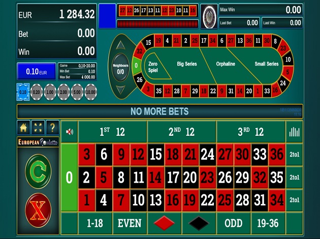 play european roulette at williamhill online casino