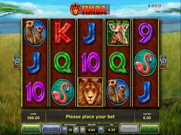 Play simba games online, free