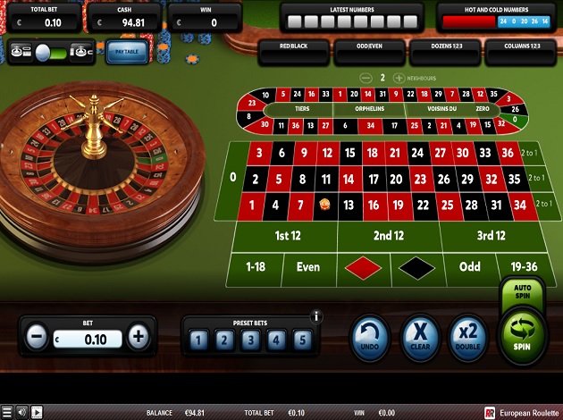 play european roulette online demo