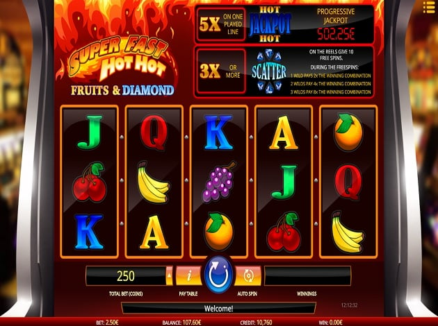 Super fast hot hot slot machine