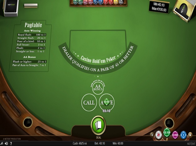 What is a bet on casino hold