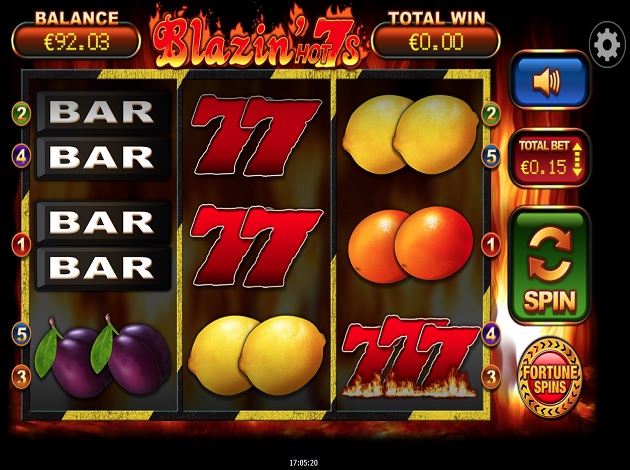 Free online blazing sevens slots vegas world