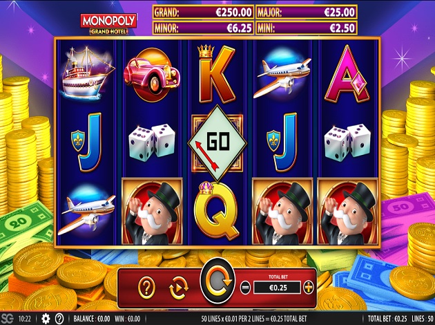 Monopoly super grand hotel slot