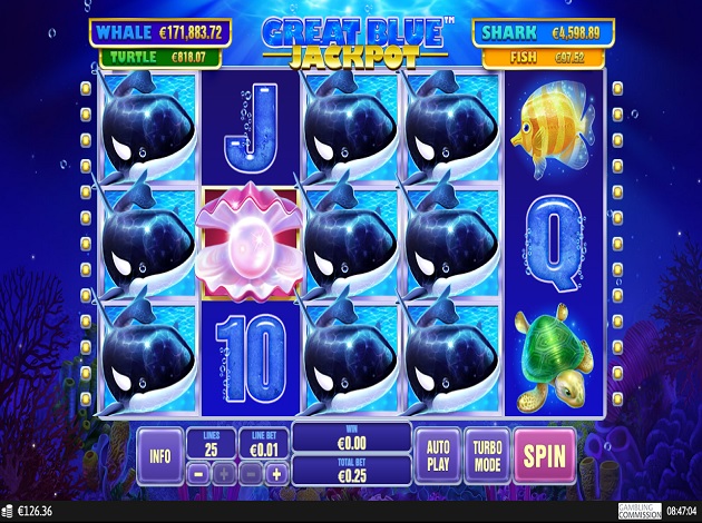 Great blue slot free play real money