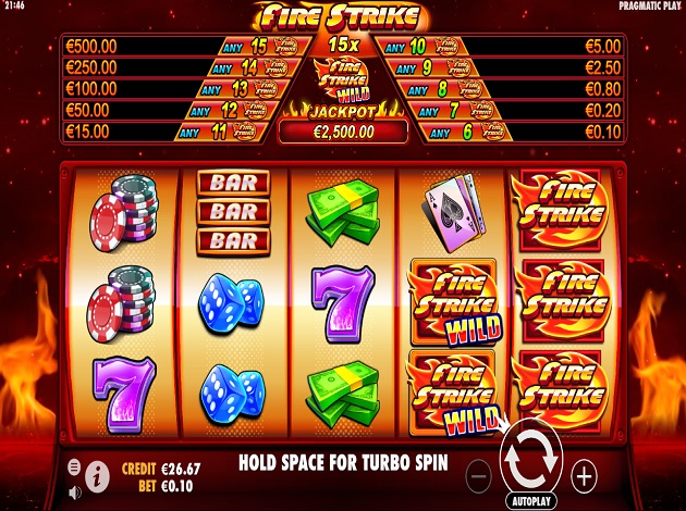 Play Fire Strike Video Slot Free at Videoslots.com